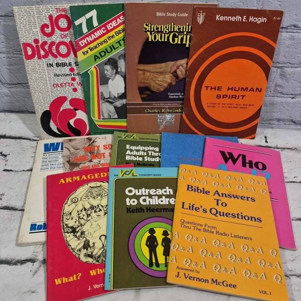 Vintage Christian Paperbacks Booklets Religious Devotional Study Books Lot Of 12